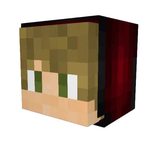 Izhar122 Minecraft avatar head, 3D render