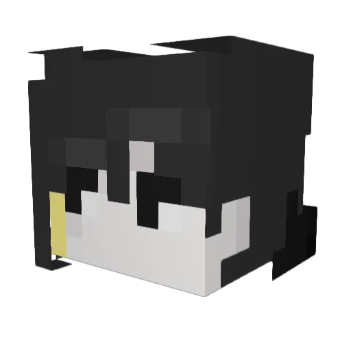 Izhh Minecraft avatar head, 3D render