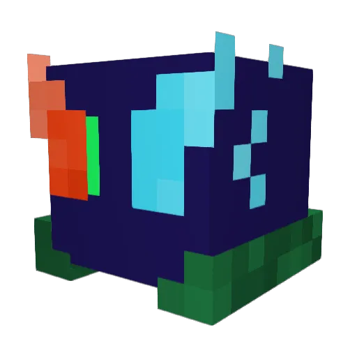 Izicoh Minecraft avatar head, 3D render