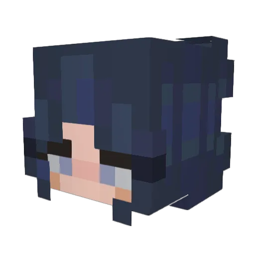 Iziho Minecraft avatar head, 3D render