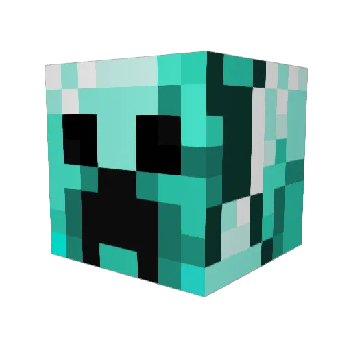 IzmoMI Minecraft avatar head, 3D render