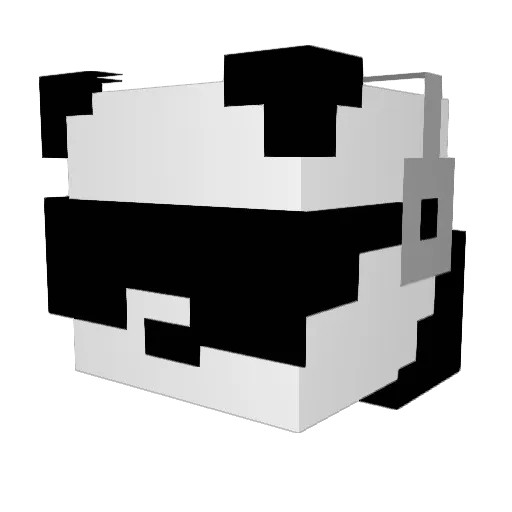 Izodine Minecraft avatar head, 3D render