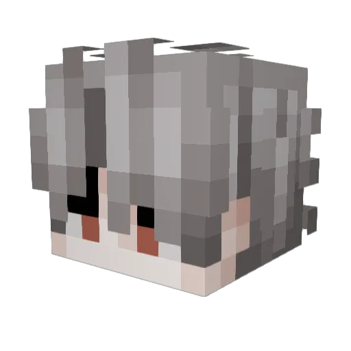 Izoru_san Minecraft avatar head, 3D render