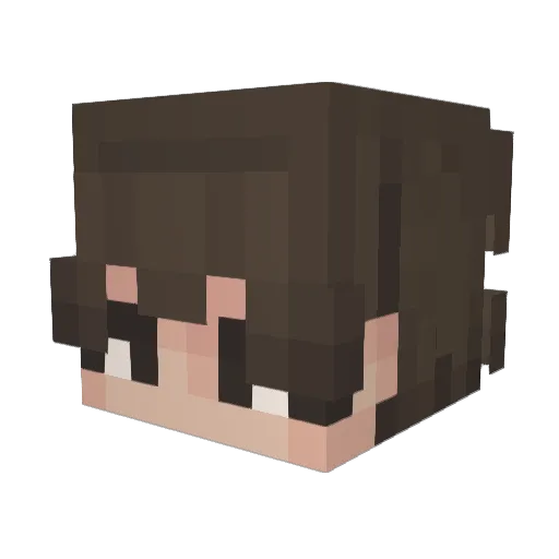 Izukaraa_ Minecraft avatar head, 3D render