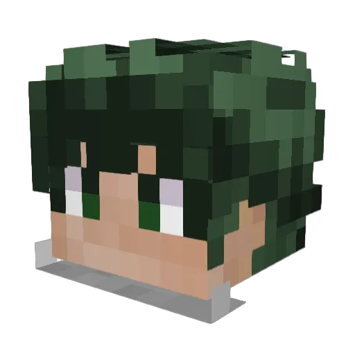 IzukutheHero Minecraft avatar head, 3D render