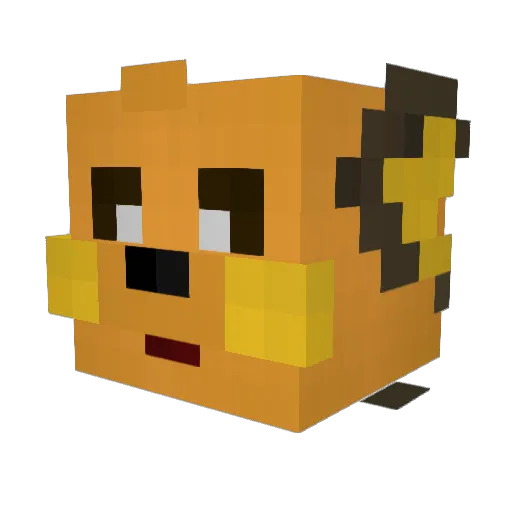 Izumi321 Minecraft avatar head, 3D render
