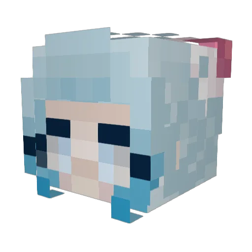 IzumixGod Minecraft avatar head, 3D render