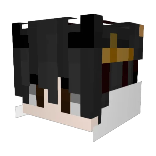 Izuna_VN Minecraft avatar head, 3D render