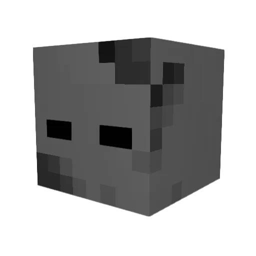 Izuwu_ Minecraft avatar head, 3D render