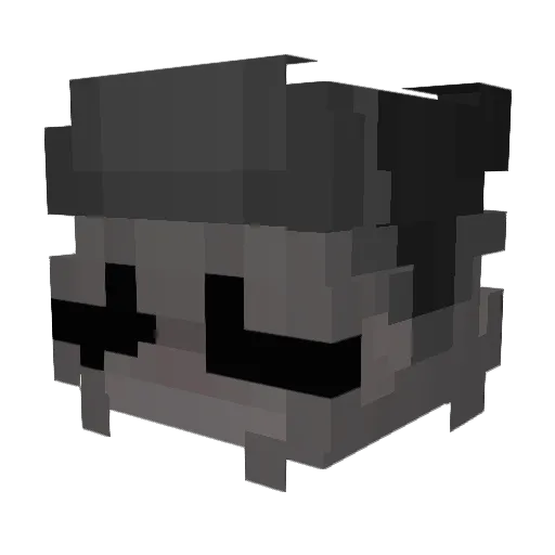 Izvtia Minecraft avatar head, 3D render