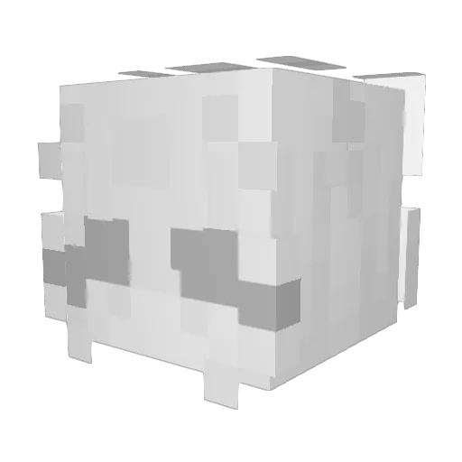 IzyGigi Minecraft avatar head, 3D render