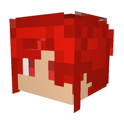 Izynart Minecraft avatar head, 3D render