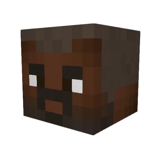 IzzetTinkerer Minecraft avatar head, 3D render