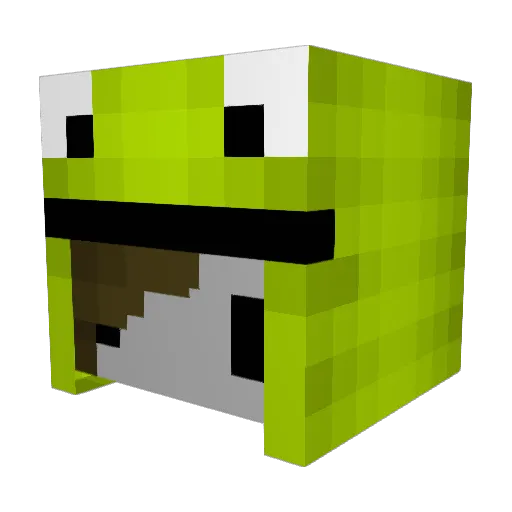 Izzums_ Minecraft avatar head, 3D render