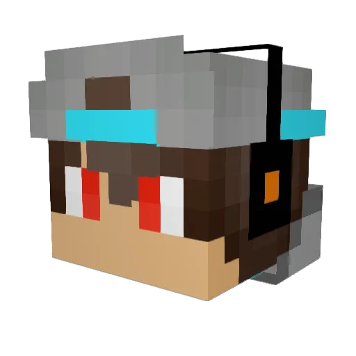 Izzy010_ Minecraft avatar head, 3D render