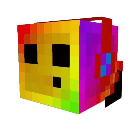 IzzyAC Minecraft avatar head, 3D render