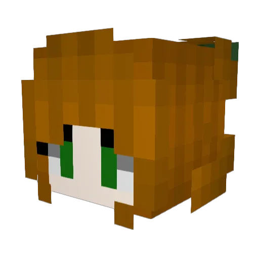 IzzyBella13 Minecraft avatar head, 3D render