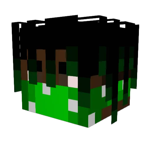 IzzyCop Minecraft avatar head, 3D render