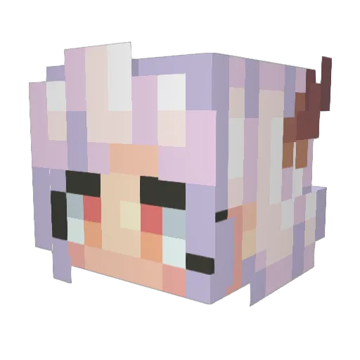 IzzyFam12 Minecraft avatar head, 3D render