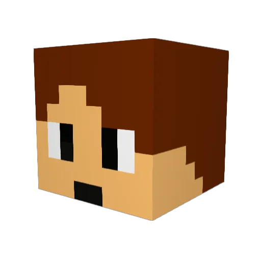 IzzyFizzy1999 Minecraft avatar head, 3D render