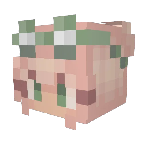 IzzyG74 Minecraft avatar head, 3D render