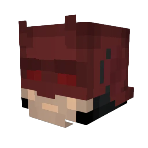 IzzyGamerYT Minecraft avatar head, 3D render