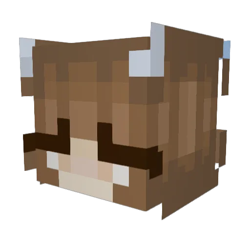 IzzyHalo Minecraft avatar head, 3D render