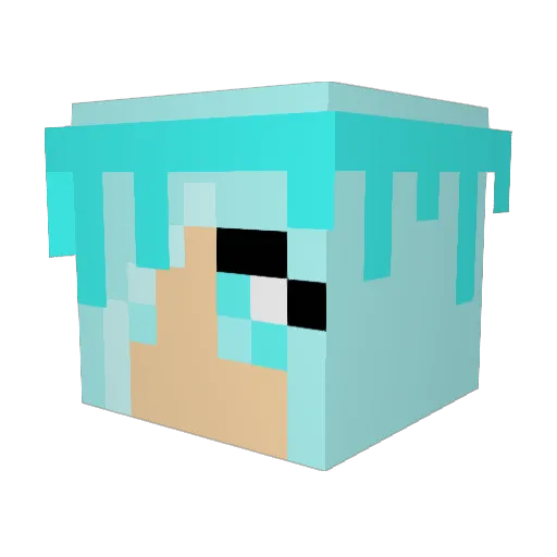 IzzyJarvis Minecraft avatar head, 3D render