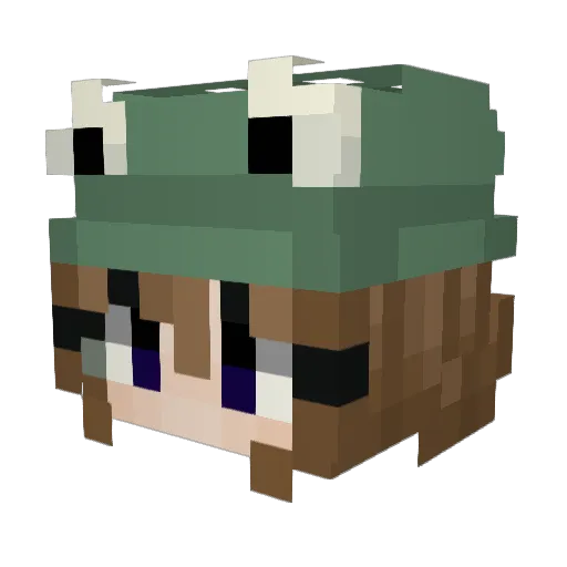 IzzyL2407 Minecraft avatar head, 3D render