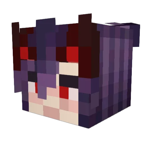 IzzyRevived Minecraft avatar head, 3D render