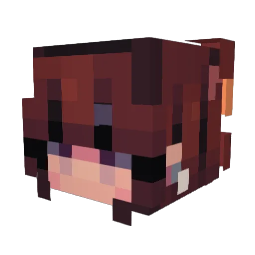 Izzy_3014 Minecraft avatar head, 3D render