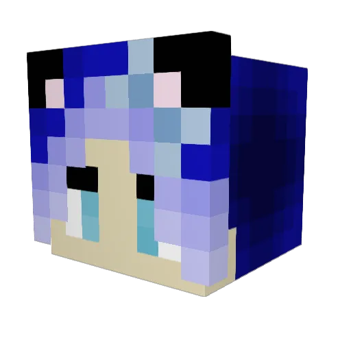 Izzybell888 Minecraft avatar head, 3D render