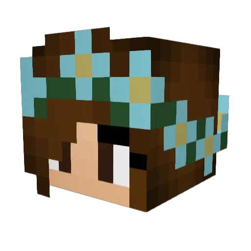 Izzybunny1 Minecraft avatar head, 3D render