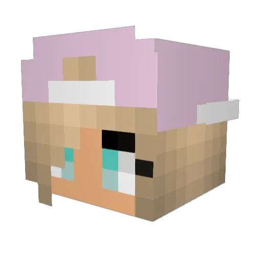 Izzym_08 Minecraft avatar head, 3D render