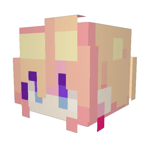 Izzypizzy67 Minecraft avatar head, 3D render