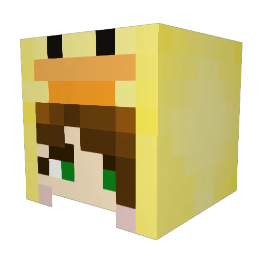 Izzyr01 Minecraft avatar head, 3D render