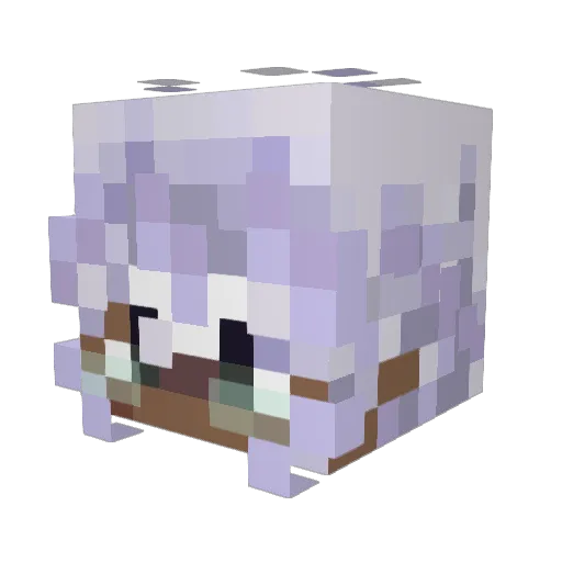 Izzysaurus Minecraft avatar head, 3D render