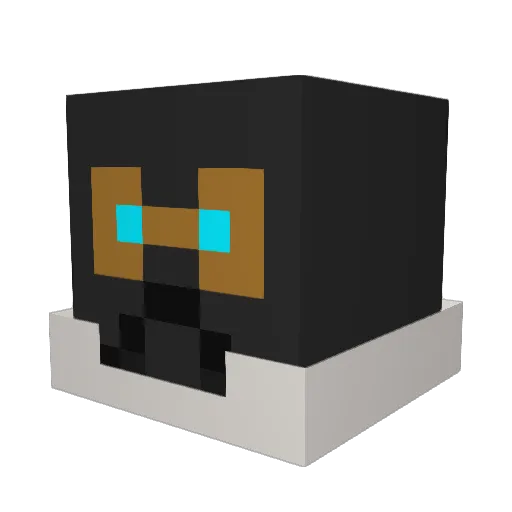J00S333 Minecraft avatar head, 3D render