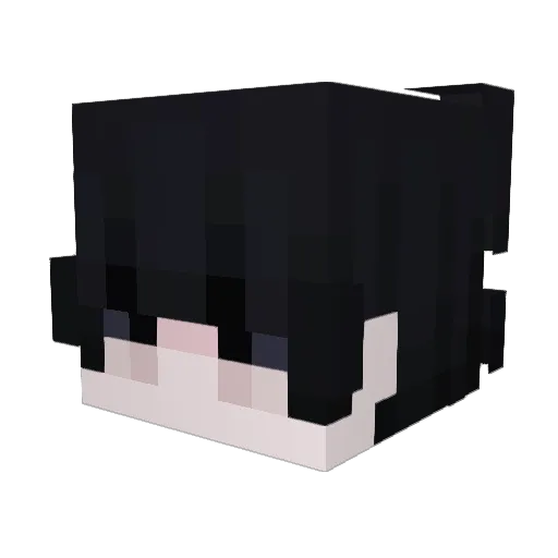 J07 Minecraft avatar head, 3D render