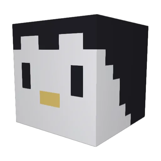 J0AC0CUL1A0 Minecraft avatar head, 3D render