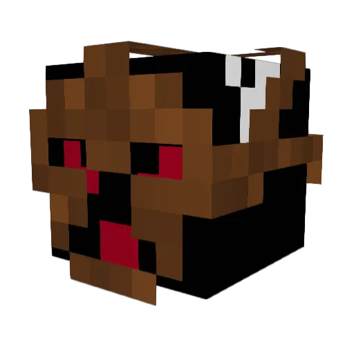 J0BA_ Minecraft avatar head, 3D render