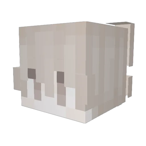 J0BB Minecraft avatar head, 3D render