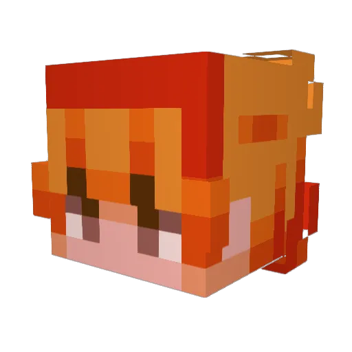 J0ERNIE Minecraft avatar head, 3D render
