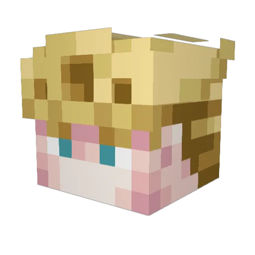 J0G1_OFFICIAL Minecraft avatar head, 3D render