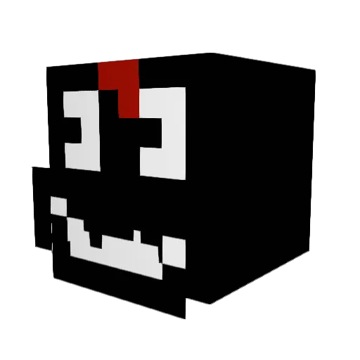 J0HNNASCUS Minecraft avatar head, 3D render