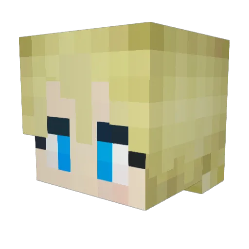 J0J0N1 Minecraft avatar head, 3D render