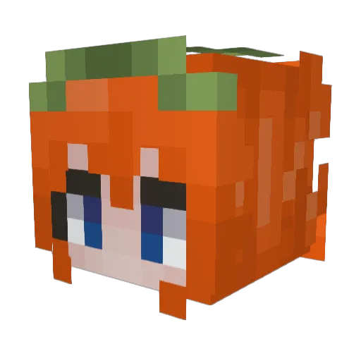 J0LT1K Minecraft avatar head, 3D render