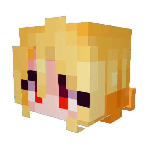 J0LT__ Minecraft avatar head, 3D render