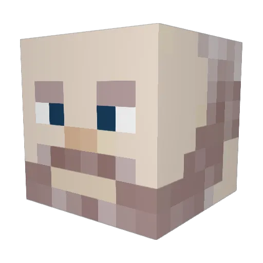 J0MANY Minecraft avatar head, 3D render