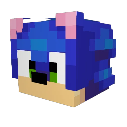 J0N0_ Minecraft avatar head, 3D render